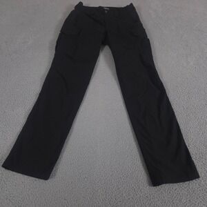 5.11 Pants Womens 10 Long Black Icon Tactical Straight Leg Poly Cotton Cargo